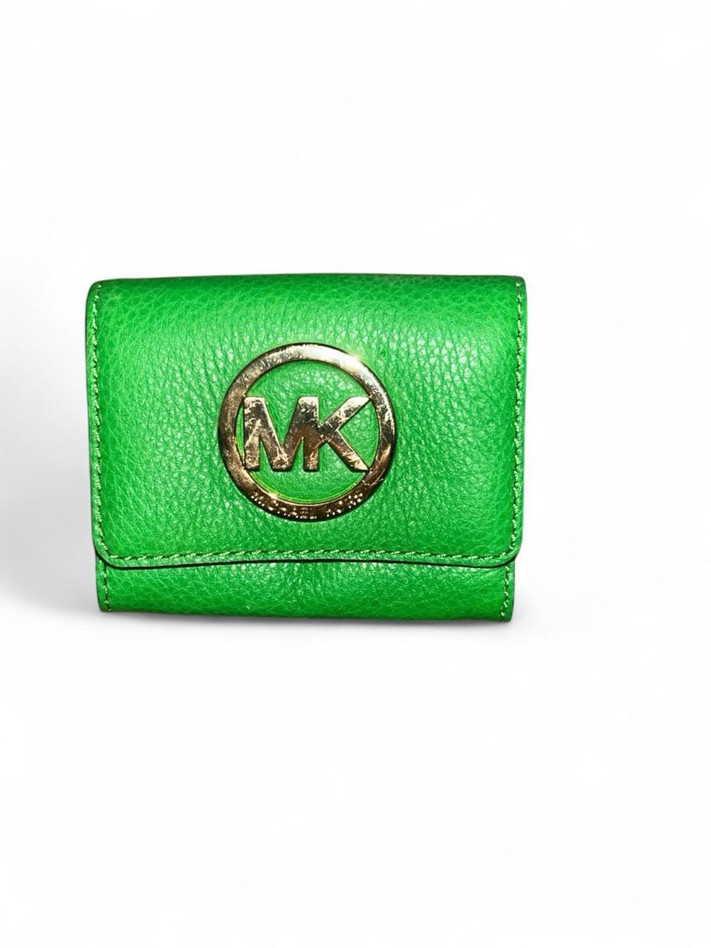 michael kors kelly green pebbled leather coin purse 💚✨